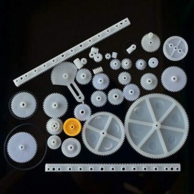 34 Kinds of Rack and Pinion Gear Bag Toy Model Pulley Plastic Worm Gear Reducer