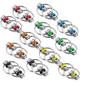 Gejoy 12 Pcs Bike Chain Fidget Toys Set Flippy Roller Chain Sensory Rings Bulk Handheld Toy Key Anxiety Relief Learning Help for Adults Teenagers ADHD Add Autism(6 Colors) view 1