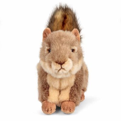 Animigos World of Nature Squirrel Soft Toy Grey