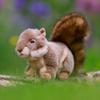 Animigos World of Nature Squirrel Soft Toy Grey view 4