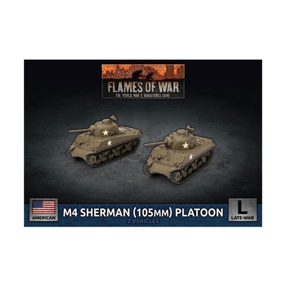 Flames of War: Late War: United States: M4 Sherman (105mm) Assault Gun Platoon (UBX71)