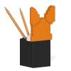 JEKCA Welsh Corgi Pencil Cup 01S | Dog Plastic Building Blocks | Stationary | Age 14+ view 4