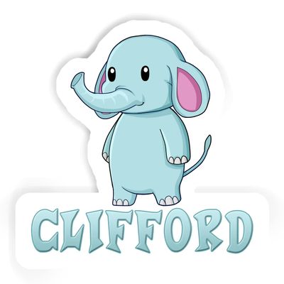 Clifford Elephant Sticker (Large, 14x9.8 inch)