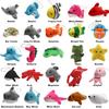 25 Pack Mini Ocean Animal Plush Toys,Sea Creatures Stuffed Toy for Kid Party Favor,Small Keychain Decoration for Christmas Tree,Goody Bag Fillers,Stocking Stuffers,Easter Eggs Fillers,Dog Cat view 2