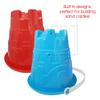 ArtCreativity 6" Beach Bucket and Shovel for Kids (Set of 2) Includes 2 Sand Shovels and 2 Buckets with a Sand Castle Design Inside, Sandcastle Building Toys, Fun Summer Sand Toys for Boys and Girls view 4