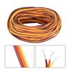 uxcell 41FT/12.5Meters 28AWG Servo Wire 3Pin Line RC Servo Model Extension Cable 30 Core Brown/Red/Orange view 3