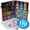 Crayola Trolls World Tour Inspiration Art Case, Over 110 Pieces, Art Set, Gifts for Kids, Age 5, 6, 7, 8 view 2