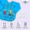 Abstract Kids Painting Apron - Toddler Art Smock - Waterproof Long Sleeve with 2 Pockets - Smocks for Kids for Painting and Eating (6 Months - 10 Years) view 4