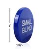 GSE Games & Sports Expert Small Blind, Big Blind, Dealer Button - Set of 3 Casino Texas Holdem Poker Button for Gambling Card Games, Poker Nights, Tournaments view 2