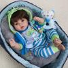 CHAREX Lifelike Reborn Baby Dolls Boy - 18 Inch Baby Toddler Soft Body Realistic Newborn Baby Doll Real Life Baby Dolls Toy Gift with Accessories for Kids Age 3+ view 1