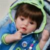CHAREX Lifelike Reborn Baby Dolls Boy - 18 Inch Baby Toddler Soft Body Realistic Newborn Baby Doll Real Life Baby Dolls Toy Gift with Accessories for Kids Age 3+ view 3