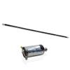 blue-ther 43.30"/110cm Metal Appearing Cane with Free Gloves Pocket Staff Magic Wand Stage Close-up Magic Tricks Illusions (Black) view 2