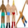 JA-RU Super Stretchy Wrestlers (3 Wrestlers) Classic Retro Squishy Action Figure for Kids & Adults, Boys Toys. Wrestling Strong Man Stretch & Pull Stress Relief Fidget Toy. Party Favors. 4307-3p view 1