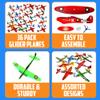Bedwina Glider Planes Bulk (36-Pack) 8-Inch Bomber Airplane Gliders for Kids, Foam Paper Airplane Construction Kits for Kids Party Favors, Birthdays, Goodie Bag Stuffers and Outdoor Flying Toy view 2