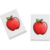 Azeeda 2 x 45mm 'Red Apple' Erasers/Rubbers (ER00022139) view 1