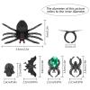 Gejoy Halloween Plastic Ring Spider Rings Bat Rings Accessory for Halloween Party Favors Decor (175) view 2