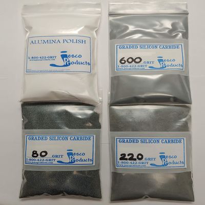 jesco Rock Tumbling Kit with Micro Alumina Polish, and 100% Straight Graded Silicon Carbide Grit.