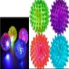 JA-RU Light Up Rubber Spike Balls (Pack of 4 with Flashing Lights) | Great Fidget Toy for Kids | Bulk Bouncing Sensory Balls | Plus 1 Bouncy Ball. #695-4p view 1