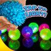 JA-RU Light Up Rubber Spike Balls (Pack of 4 with Flashing Lights) | Great Fidget Toy for Kids | Bulk Bouncing Sensory Balls | Plus 1 Bouncy Ball. #695-4p view 3