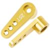 Aluminum 28.5mm 25T Teeth Tooth Steering Half Servo Arm Horn for 1/10 Rc Hobby Model Car/Boat Futaba Traxxas Slash,Pack of 2, Cojoys (Yellow) view 1