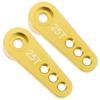 Aluminum 28.5mm 25T Teeth Tooth Steering Half Servo Arm Horn for 1/10 Rc Hobby Model Car/Boat Futaba Traxxas Slash,Pack of 2, Cojoys (Yellow) view 2