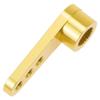 Aluminum 28.5mm 25T Teeth Tooth Steering Half Servo Arm Horn for 1/10 Rc Hobby Model Car/Boat Futaba Traxxas Slash,Pack of 2, Cojoys (Yellow) view 3