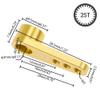 Aluminum 28.5mm 25T Teeth Tooth Steering Half Servo Arm Horn for 1/10 Rc Hobby Model Car/Boat Futaba Traxxas Slash,Pack of 2, Cojoys (Yellow) view 4