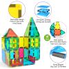 Jasonwell 65pcs Magnetic Tiles Building Blocks Set for Boys Girls Preschool Educational Magnet Construction Kit Stacking STEM Toys Christmas Birthday Gift for Kids Toddler 3 4 5 6 7 8 9 10 + Year Old view 2