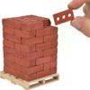Acacia Grove Mini Red Bricks with Pallet, 1/6 Scale (64 Pack) view 1