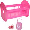 JC Toys Deluxe Doll Accessory Bundle | High Chair, Crib, Bath and Extra Accessories for Dolls up to 11" | Fits 11" La Baby & Other Similar Sized Dolls, Pink (81453) view 4