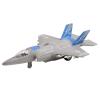 Vokodo Army Air Force Fighter Jet F-22 Toy Military Airplane Friction Powered 1:16 Scale with Fun Lights and Sounds Pretend Play Quality Kids Action Bomber Aircraft Great Gift for Children Boys Girls view 1