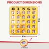 MR CHIPS Jam-Proof Easy-Read Quick-Clear Large Print Fingertip Slide Bingo Cards with Sliding Windows 200 Pack in Gold Rush Style view 4