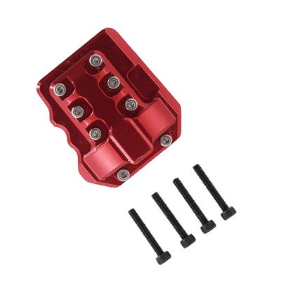 RZXYL 1PC CNC Alloy Diff Cover Front and Rear Axle Universal for Traxxas TRX-4 TRX4 1/10 RC Crawler Car (Red)