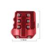 RZXYL 1PC CNC Alloy Diff Cover Front and Rear Axle Universal for Traxxas TRX-4 TRX4 1/10 RC Crawler Car (Red) view 2