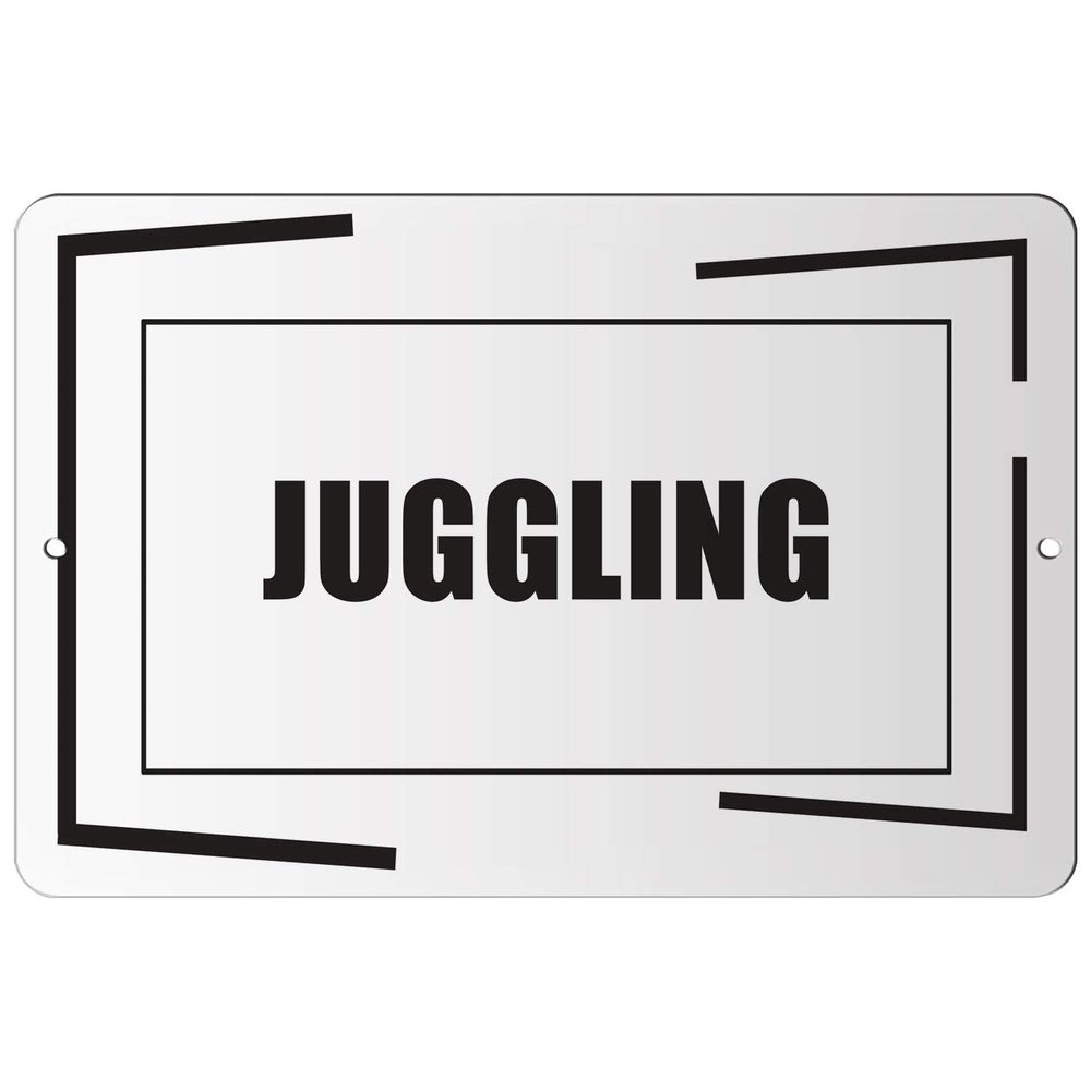 Makoroni - Juggling Hobby - Street Sign 12"x18" Aluminum, Des i28