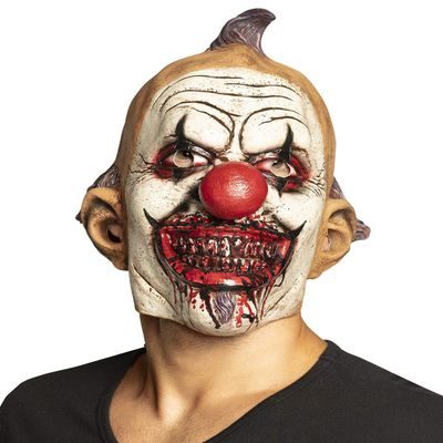 Boland 97577 Latex Head Mask Evil Clown Multi-Coloured