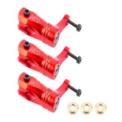 Microheli Aluminum Main Blade Grip W/Thrust Bearing (RED) - Blade 180 CFX Trio