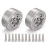 4Pcs Stainless Steel Internal Wheel Weights for 1/10 RC Crawler 2.2" Beadlock Wheels Balance Weights 90048 view 4