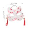 Amosfun Anime Mask Cosplay Kitsune Mask Japanese Half Face Cat Fox for Halloween Party Dress Up Masquerade Cosplay view 2