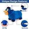 iPlay, iLearn Bouncy Pals Bull Hopping Horse, Plush Inflatable Animal Hopper, Indoor n Outdoor Ride on Jumping Bounce Toys, Birthday Gift for 18 Months 2 3 4 5 Year Old Kids Toddlers Boys Girls view 3