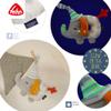 Fehn 053111 Ring Grasping Toy Elephant - Motor Skills Toy with Rattle &"Glow-in-The-Dark" Embroidery - Faithful Companion for Babies and Toddlers from 0+ Months view 4