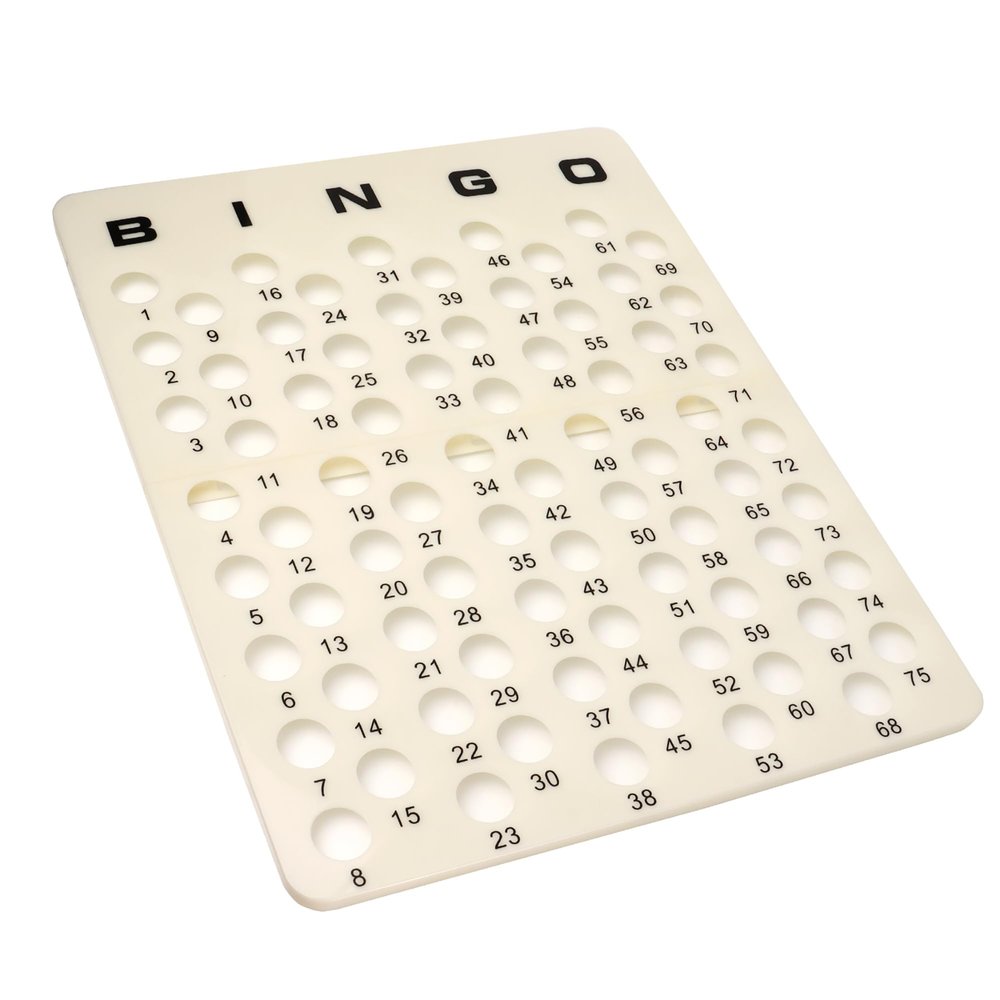 GSE Games & Sports Expert Professinal Bingo Master Board for 1.5" Balls, Bingo Calling Board for Parties, Large Groups, Family Game Night