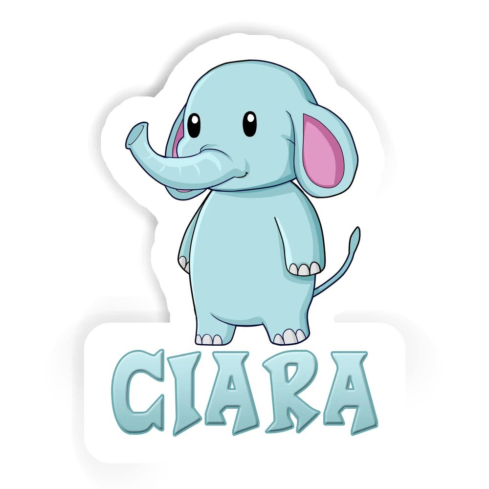 Ciara Elephant Sticker (Large, 14x9.8 inch)