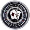 Big Slick (Ace & King) Silver Card Guard view 1