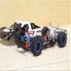 GPM For Traxxas Rustler 4X4 VXL (67076-4) Upgrade Parts Front & Rear Aluminum Shocks + Steel #45 Axles + Spring Steel Hex + Rubber Tires With Plastic Rim (Low Center Of Gravity Set) - 68Pc Set Black view 4