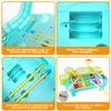 Baby Piano Drum Set for Toddlers 1-3, Musical Toys 3 in 1 Baby DJ Table Piano Keyboard Xylophone Instruments for 1 2 Year Old Boys Girls Music & Light Activity Table 6-12-18 Months Old Birthday Gifts view 4