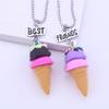 STOBOK Children's Friendship Necklace Set Ice Cream Shaped Friend Alloy Necklace,Pack of 4 view 4