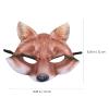 Amosfun Fox Mask Halloween Costume Accessory EVA Mask Party Cosplay Favors Yellow view 3