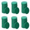 Shapenty 25mm/1 Inch Small Plastic Disks Chip Discs Markers for Number Practice and Poker Chips Game Tokens with Storage Box,120PCS (Green) view 1