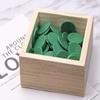Shapenty 25mm/1 Inch Small Plastic Disks Chip Discs Markers for Number Practice and Poker Chips Game Tokens with Storage Box,120PCS (Green) view 4